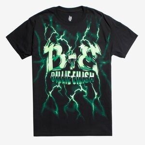 Oversized Billie Eilish Green Lightning T Shirt